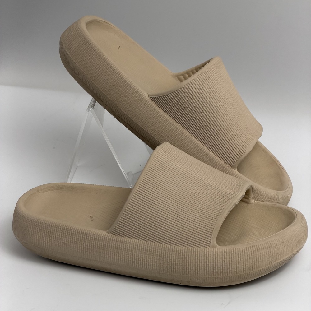 Unbranded Women's Beige Cloud Slide Sandals - Size US 6 / EU 36 Comfort Slides